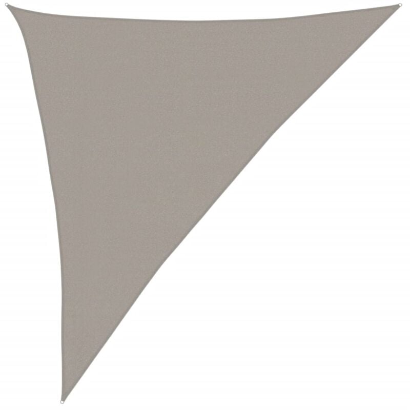 Vidaxl - Voile d'ombrage 160 g/m² triangulaire gris clair 3x4x5 m pehd