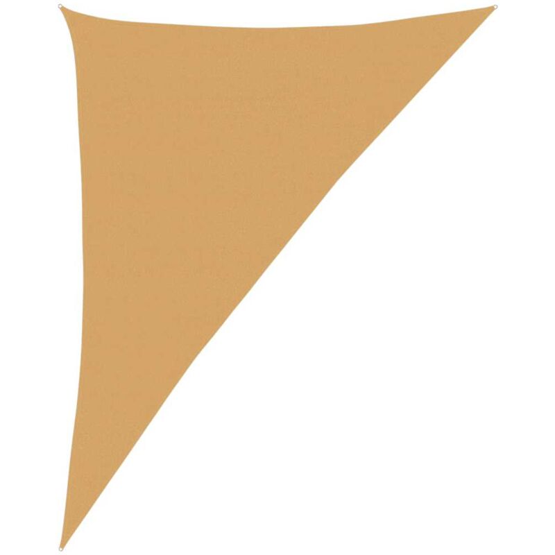 Vidaxl - Voile d'ombrage 160 g/m² triangulaire sable 4x5x6,8 m pehd