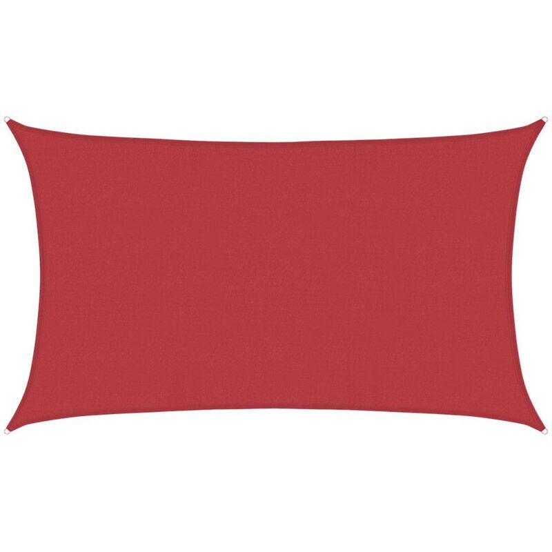 Vidaxl - Voile d'ombrage 160 g/m² Rouge 5x8 m pehd