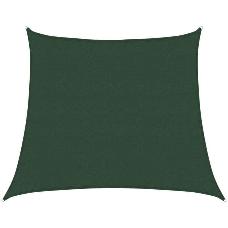 Vidaxl - Voile d'ombrage 160 g/m² Vert foncé 4/5x4 m pehd