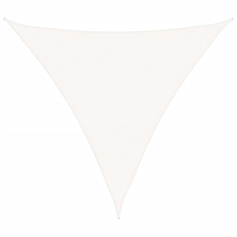 Vidaxl - Voile d'ombrage pehd Triangulaire 5 x 5 x 5 m Blanc