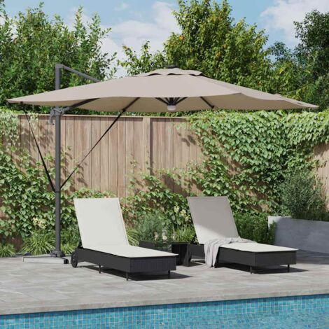 vidaXL Parasol Roma Talpa 286 x 285 x 270 cm Alluminio e Poliestere