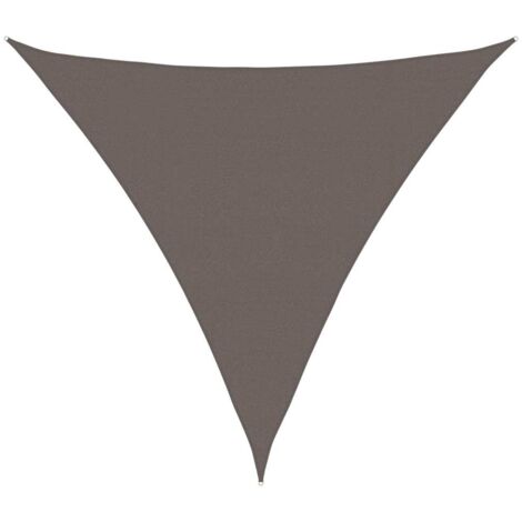 vidaXL Parasole a Vela HDPE Triangolare 5x5x5 m Antracite