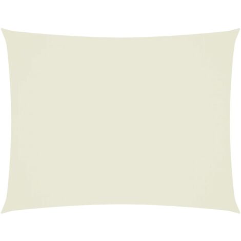 vidaXL Parasole a Vela Oxford Rettangolare 3x6 m Crema