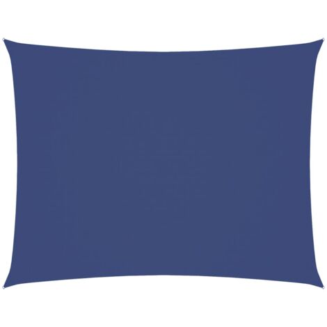 vidaXL Parasole a Vela Oxford Rettangolare 6x8 m Blu