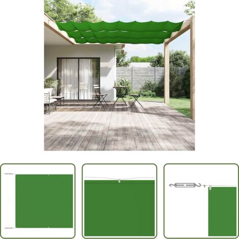 vidaXL Paravento balcone -  Paravento Verticale Verde Chiaro 100x600 cm in Tessuto Oxford