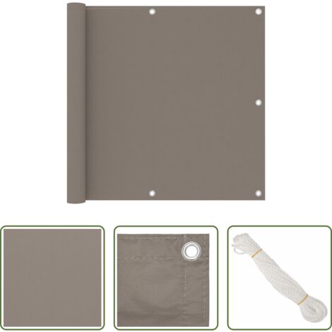 vidaXL Paravento da terrazzo -  Paravento da Balcone Talpa 90x500 cm Tessuto Oxford