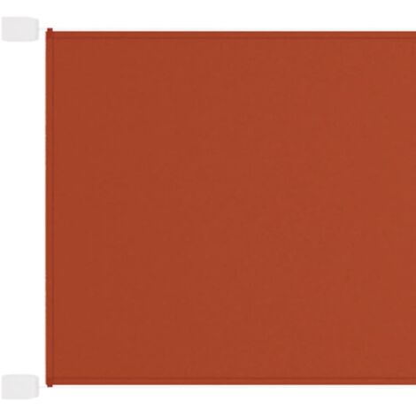 vidaXL Paravento Verticale Terracotta 140x420 cm in Tessuto Oxford