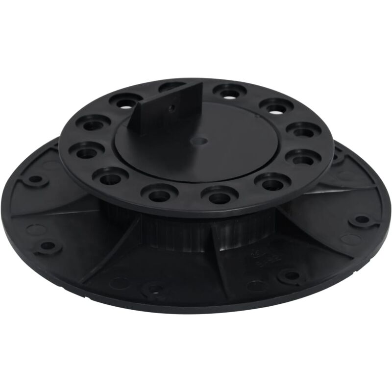 

vidaXL Patas ajustables para terraza 10 unidades 25-40 mm - Negro