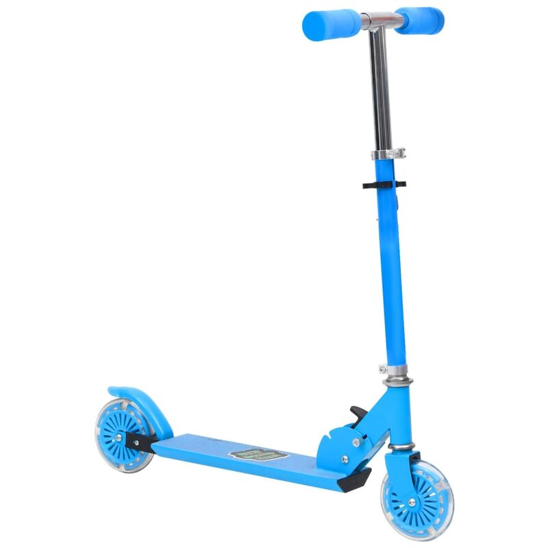 

vidaXL Patinete de niños de 2 ruedas manillar ajustable aluminio azul - Azul