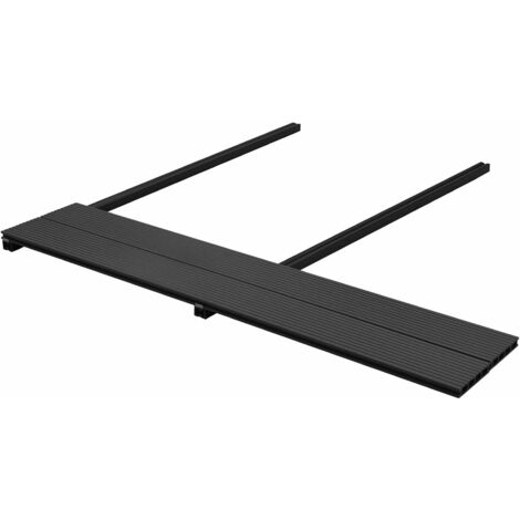 vidaXL Pavimento da Deck 4 pcs Antracite WPC