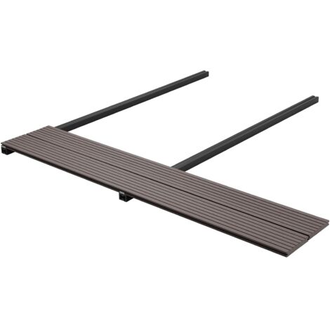 vidaXL Pavimento da Deck 6 pcs Marrone Scuro WPC