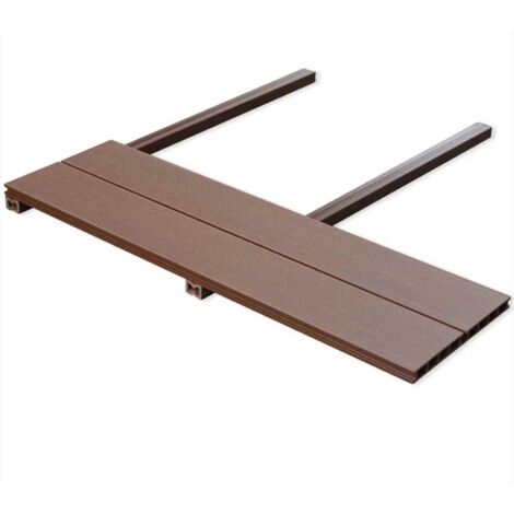 vidaXL Pavimento da Deck 6 pcs Marrone WPC