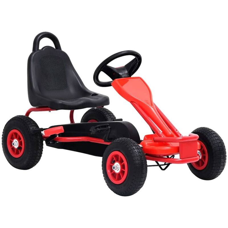 Pedal Go-kart Mit Luftreifen Rot Vidaxl