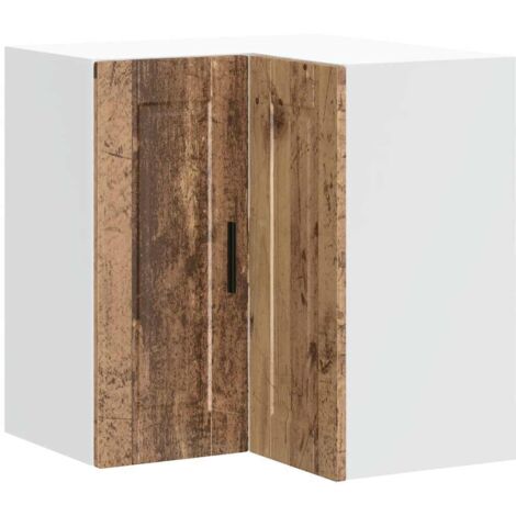 vidaXL Pensile da Cucina ad Angolo Porto Legno Antico in Truciolato