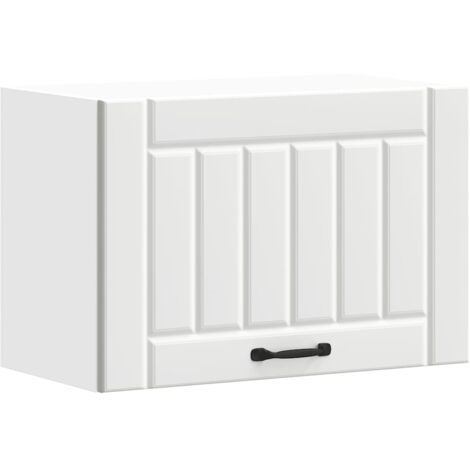 vidaXL Pensile da Cucina Lucca Bianco in Legno Multistrato