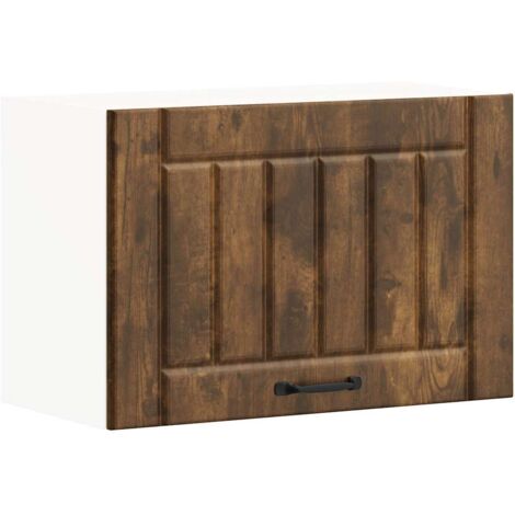 vidaXL Pensile da Cucina Lucca Rovere Fumo in Legno Multistrato