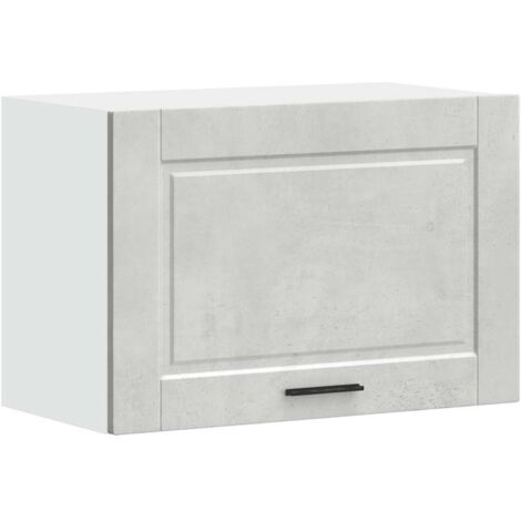 vidaXL Pensile da Cucina Porto Grigio Cemento in Legno Multistrato