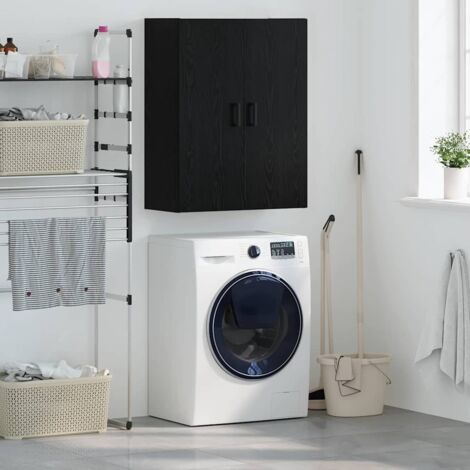 vidaXL Pensile Nero 69.5 x 34 x 90 cm Legno multistrato