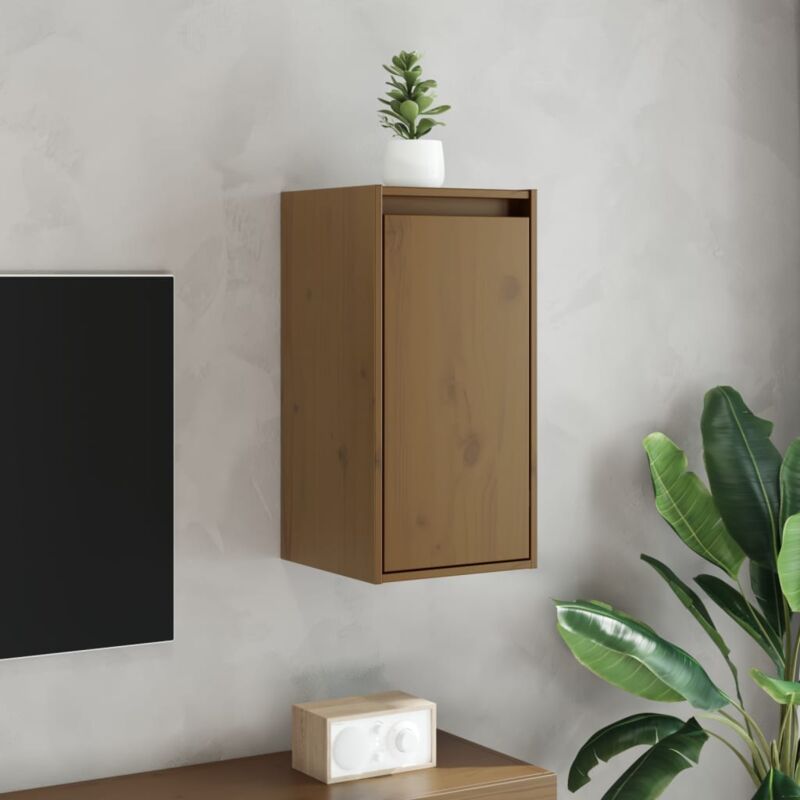 Vidaxl - Pensile, Mobile Moderno Marrone Miele 30x30x60 cm in Legno Massello di Pino 8270