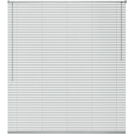 Persiana aluminio 100x130 cm plateada