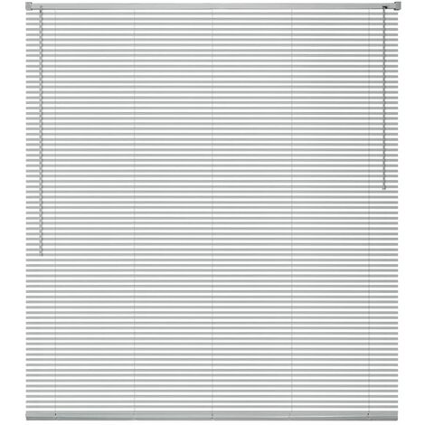 Persiana aluminio 120x220 cm plateada