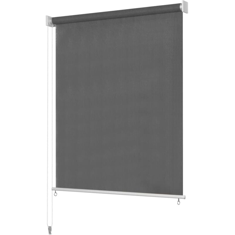 

vidaXL Persiana Enrollable de Exterior 100x140 cm Gris Antracita - Antracita