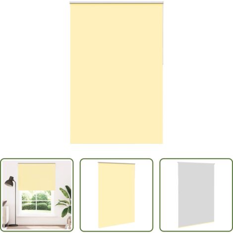 vidaXL Persiana para ventana - cm Estor Enrollable Opaco Amarillo 145x210 cm Tela Ancho 141,6cm