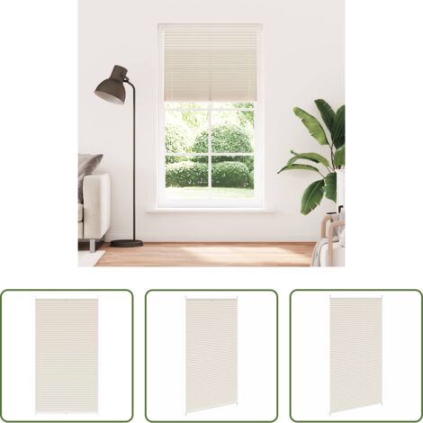 vidaXL Persiana para ventana - Plisé Para Ventana Persiana 100X200cm Crema