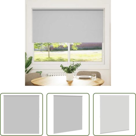 vidaXL Persianas para dormitorio -  Estor enrollable opaco 164,4x175 cm, tela, ancho 160 cm, gris
