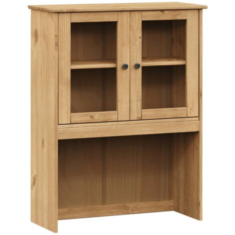 vidaXL Piano Comò VIGO 78x30x100 cm in Legno Massello di Pino