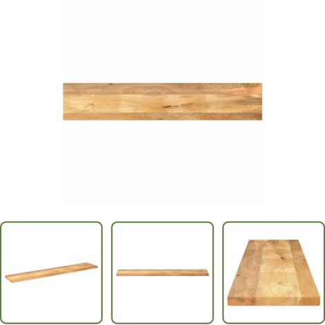 vidaXL Piano in legno mango -  Piano per Tavolo 140x20x3,8cm Rettangolare Legno Massello Mango