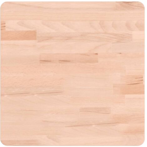 vidaXL Piano per Tavolo 40x40x4 cm Quadrato Legno Massello di Faggio