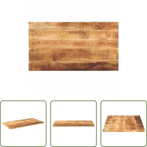 vidaXL Piano per tavolo -  Piano per Tavolo 100x60x2,5 cm Rettangolare Legno Mango Grezzo