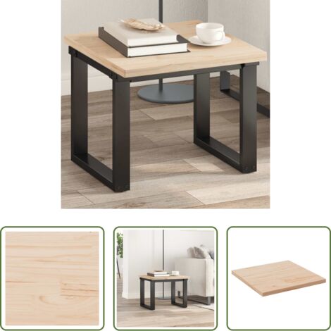 vidaXL Piano per tavolo -  Piano per Tavolo 50x50x2,5 cm Quadrato Legno Massello di Pino