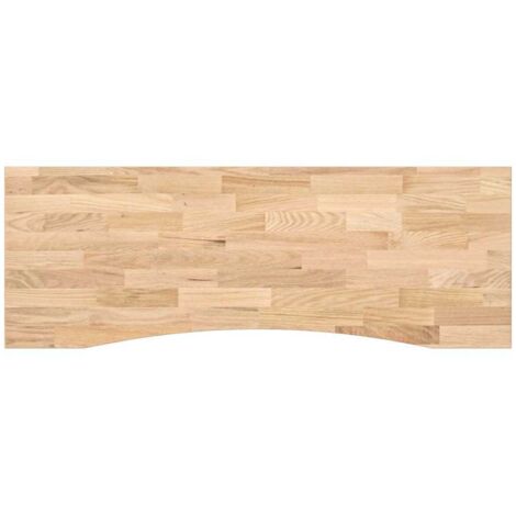 vidaXL Piano Scrivania 140x60x2,5 cm Rovere Massello Non Trattato