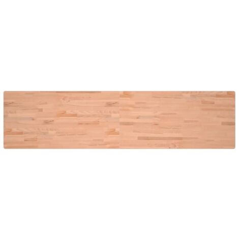 vidaXL Piano Scrivania 220x55x2,5 cm in Legno Massello di Faggio