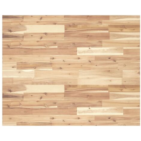vidaXL Piano Scrivania Non Trattato 100x80x2cm Legno Massello Acacia