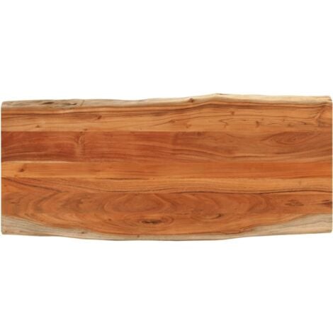 vidaXL Piano Tavolo 140x60x2,5 cm Rettangolare Legno Acacia Bordi Vivi