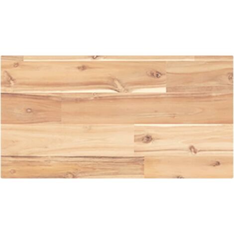 vidaXL Piano Tavolo 40x20x2 cm Rettangolare Legno Massello di Acacia