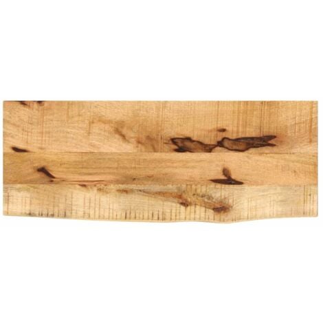 vidaXL Piano Tavolo 70x40x2,5 cm Bordi Vivi Legno di Mango Grezzo