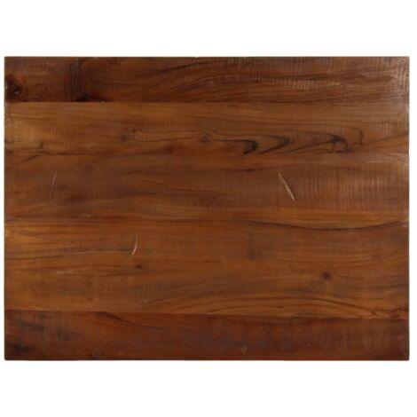 Piano Tavolo Rotondo In Legno Mango Massello - 70x2,5 Cm, Sostituzione Per Tavoli, Design Rustico E Naturale - Foto 4
