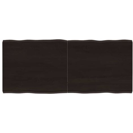 vidaXL Piano Tavolo Marrone Scuro 120x50x(2-4)cm Rovere Non