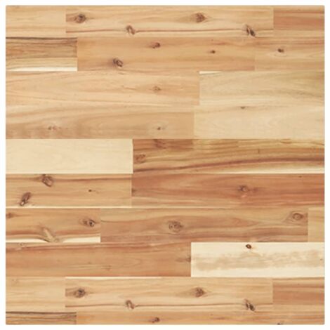 vidaXL Piano Tavolo Quadrato 50x50x2 cm in Legno Massello di Acacia
