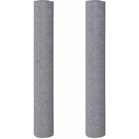 vidaXL Pile Antiscivolo da Pittore 2 pz 10 m 220 g/m² Grigio