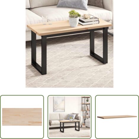 vidaXL Pino -  Tablero de mesa rectangular madera maciza pino 90x40x2,5 cm