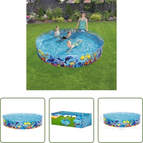 vidaXL Piscina in PVC - Bestway Piscina Fill 'N Fun Odyssey 244x46 cm