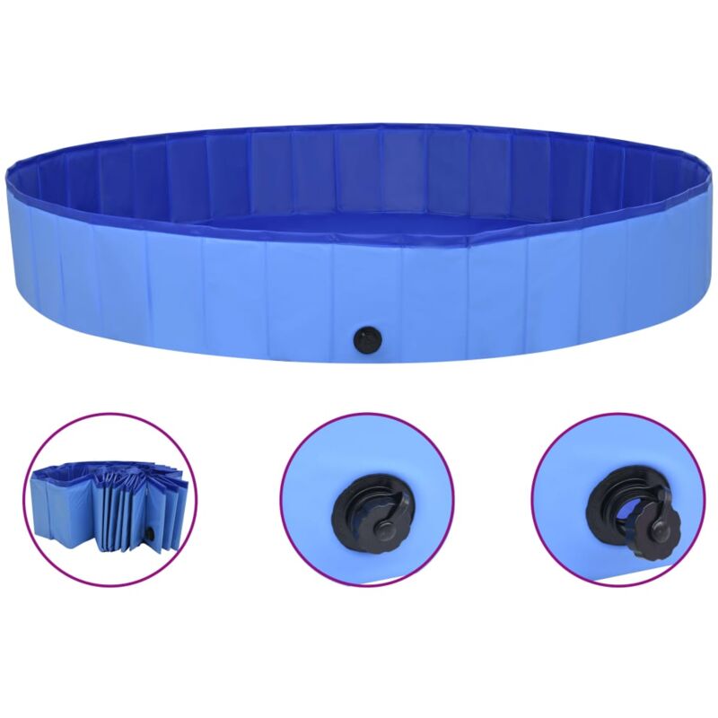 

Piscina para perros plegable PVC azul 200x30 cm - Vidaxl