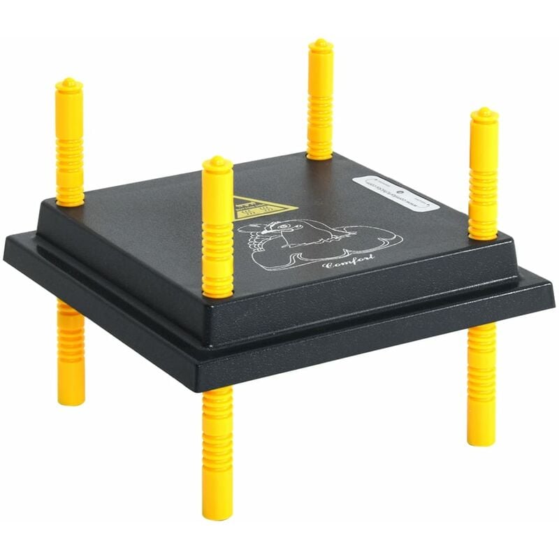 

Placa calefactora para pollitos y patitos 25x25 cm - Negro - Vidaxl