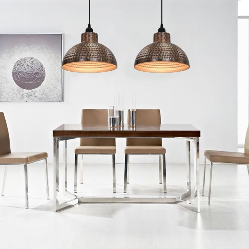 Vidaxl - Plafonnier 2 pcs Semi-sphérique Couleur cuivre